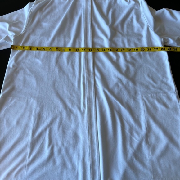 EILEEN FISHER OPEN FRONT LONGLINE ORGANIC COTTON OPEN CARDIGAN HOODIE - Picture 4 of 10